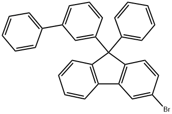 9-([1,1'-联苯]-3-基)-2-溴-9-苯基-9H-芴 结构式