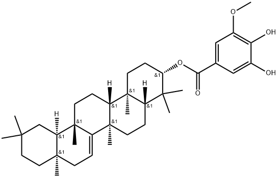 (3,4-Dihydroxy-5-methoxybenzoyl)taraxerol 结构式