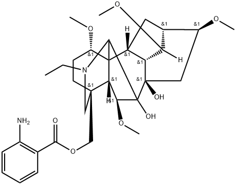 氨茴酰牛扁碱 结构式