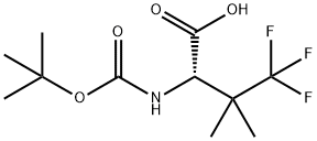 L-Valine, N-[(1,1-dimethylethoxy)carbonyl]-4,4,4-trifluoro-3-methyl- 结构式