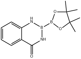 2-(4,4,5,5-tetramethyl-1,3,2-dioxaborolan-2-yl)-2,3-dihydrobenzo[d][1,3,2]diazaborinin-4(1H)-one 结构式