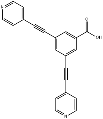 3,5-双(吡啶-4-基乙炔基)苯甲酸 结构式