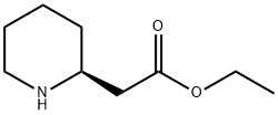 (S)-2-(哌啶-2-基)乙酸乙酯 结构式