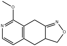 8-甲氧基-3,3A,4,9-四氢异噁唑并[4,3-G]异喹啉 结构式