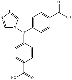 N-(4H-1,2,4-三唑-4-基)二苯胺-4,4'-二甲酸 结构式