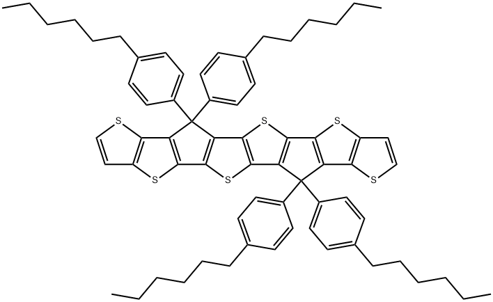 三稠并二噻吩-苯己基 结构式