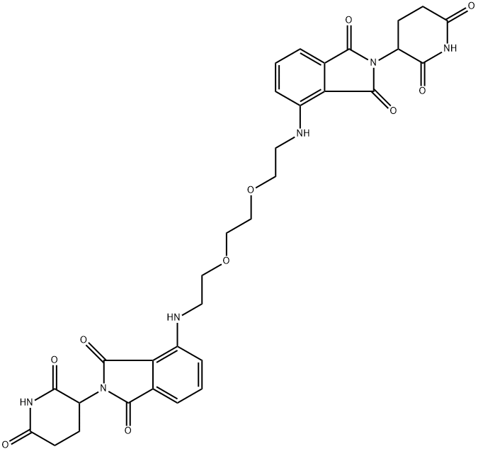 Homo-PROTAC cereblon degrader 1 结构式