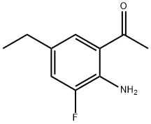 2-氨基-5-乙基-3-氟苯乙酮 结构式