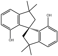 (R)-3,3,3',3'-四甲基螺环二酚 结构式