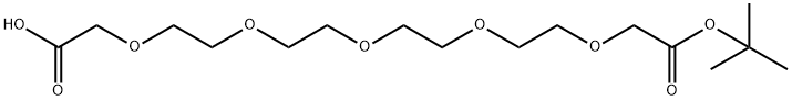 HOOCCH2O-PEG4-CH2COOtBu 结构式