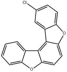 2-氯苯并[1,2-B:4,3-B']二苯并呋喃 结构式