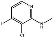 3-氯-4-碘-2-甲氨基吡啶 结构式