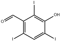 Benzaldehyde, 3-hydroxy-2,4,6-triiodo- 结构式