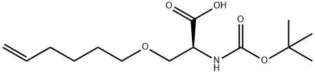 N-Boc-O-5-hexen-1-yl-L-serine 结构式