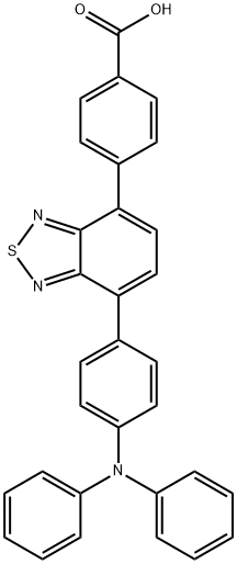 Benzoic acid, 4-[7-[4-(diphenylamino)phenyl]-2,1,3-benzothiadiazol-4-yl]- 结构式