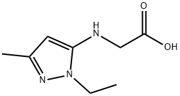 N-(1-ethyl-3-methyl-1H-pyrazol-5-yl)glycine 结构式