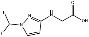 N-[1-(difluoromethyl)-1H-pyrazol-3-yl]glycine 结构式