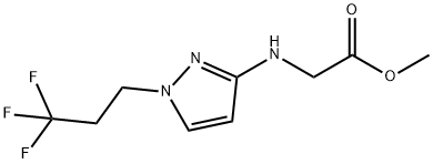 methyl N-[1-(3,3,3-trifluoropropyl)-1H-pyrazol-3-yl]glycinate 结构式