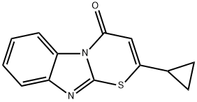 4H-[1,3]Thiazino[3,2-a]benzimidazol-4-one, 2-cyclopropyl- 结构式