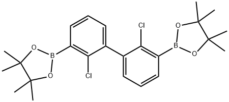2,2'-二氯联苯-3,3'-双硼酸频哪醇酯 结构式