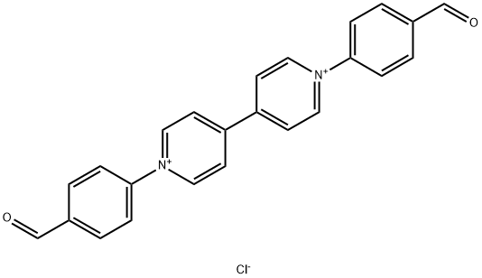 1,1'-双(4-甲酰基苯基)-[4,4'-联吡啶]-1,1'-鎓盐二氯化物 结构式