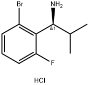 (1S)-1-(2-BROMO-6-FLUOROPHENYL)-2-METHYLPROPYLAMINE HYDROCHLORIDE 结构式