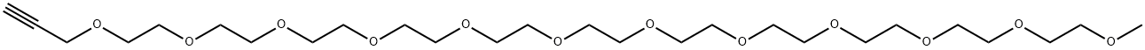 Propargyl-PEG11-methane 结构式