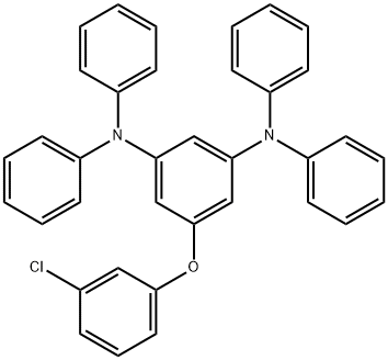 5-(3-Chlorophenoxy)-N1,N1,N3,N3-tetraphenylbenzene-1,3-diamine 结构式