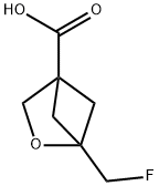 1-(氟甲基)-2-氧杂双环[2.1.1]己烷-4-羧酸 结构式