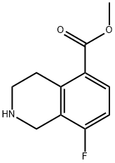8-氟-1,2,3,4-四氢异喹啉-5-羧酸甲酯 结构式
