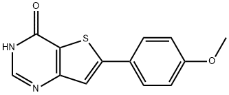 6-(4-甲氧基苯基)-3H,4H-噻吩并[3,2-D]嘧啶-4-酮 结构式