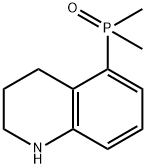 二甲基(1,2,3,4-四氢喹啉-5-基)氧化膦 结构式