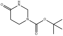 tert-butyl 4-oxotetrahydropyrimidine-1(2H)-carboxylate 结构式