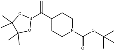 tert-butyl 4-[1-(4,4,5,5-tetramethyl-1,3,2-dioxaborolan-2-yl)ethenyl]piperidine-1-carboxylate 结构式