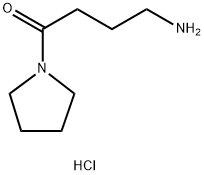 4-氨基-1-(吡咯烷-1-基)丁-1-酮二盐酸盐 结构式