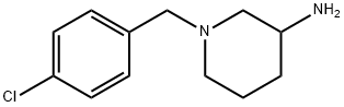 3-Piperidinamine, 1-[(4-chlorophenyl)methyl]- 结构式