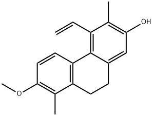 2-Methoxy-1,6-dimethyl-
5-vinyl-9,10-dihydrophenanthren-7-ol 结构式