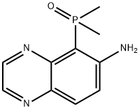 (6-氨基喹喔啉-5-基)二甲基氧化膦 结构式