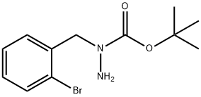 1-Boc-1-(2-bromobenzyl)hydrazine 结构式