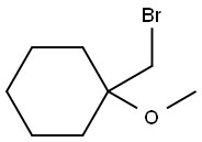 1-(溴甲基)-1-甲氧基环己烷 结构式