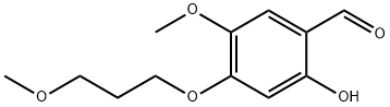 2-羟基-5-甲氧基-4-(3-甲氧基丙氧基)苯甲醛 结构式
