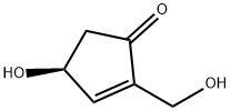 (S)-4-羟基-2-(羟甲基)-2-环戊烯-1-酮 结构式