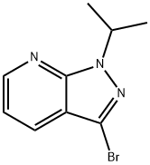 3-溴-1-(丙烷-2-基)-1H-吡唑并[3,4-B]吡啶 结构式