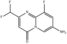 7-氨基-2-(二氟甲基)-9-氟-4H-吡啶并[1,2-A]嘧啶-4-酮 结构式