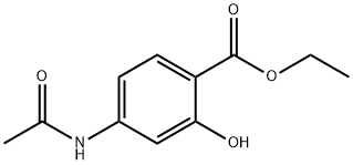 Benzoic acid, 4-(acetylamino)-2-hydroxy-, ethyl ester 结构式