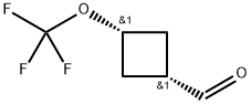 3-(Trifluoromethoxy)cyclobutanecarbaldehyde 结构式