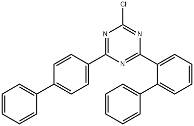 2-([1,1'-biphenyl]-2-yl)-4-([1,1'-biphenyl]-4-yl)-6-chloro-1,3,5-triazine 结构式