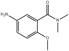 5-氨基-2-甲氧基-N,N-二甲基苯甲酰胺 结构式