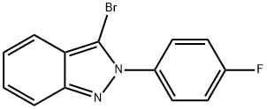 3-bromo-2-(4-fluorophenyl)indazole 结构式