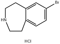 7-溴-2,3,4,5-四氢-1H-苯并[D]氮杂盐酸盐 结构式